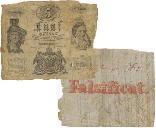http://www.hamispenzek.hu/hamis_papirpenz_krajcar-forint/1847 5 gulden forint korabeli hamisitvany.jpg
